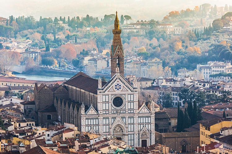 Basilica of Santa Croce (Basilica of the Holy Cross), Florence, Italy