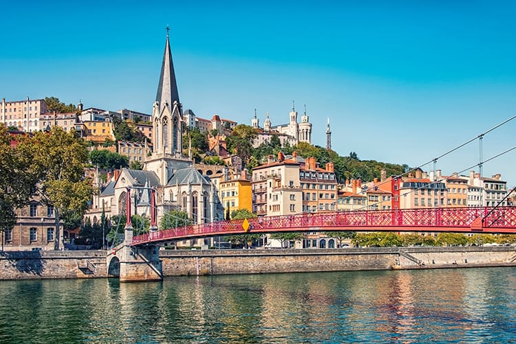 City of Lyon in daytime, France