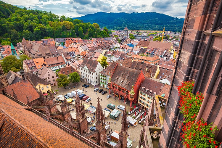 Historic town of Freiburg im Breisgau, Baden-Württemberg, Germany