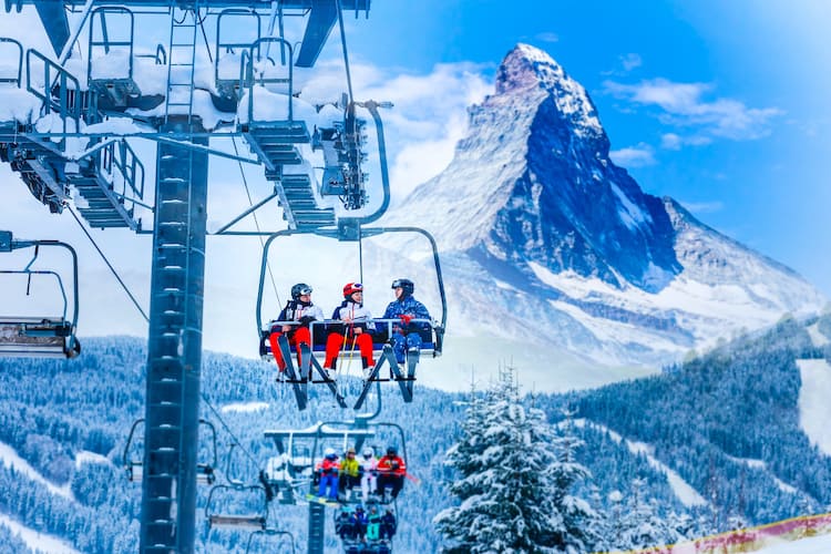 Swiss Alps ski