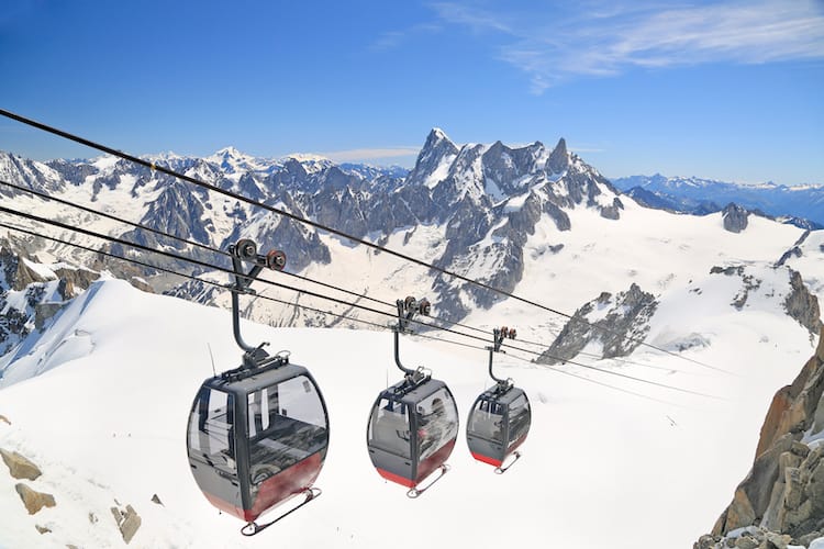 Tourists in Cable Car 