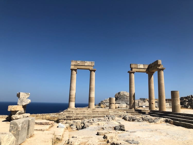 Temple Ruins in Rhodes Greece
