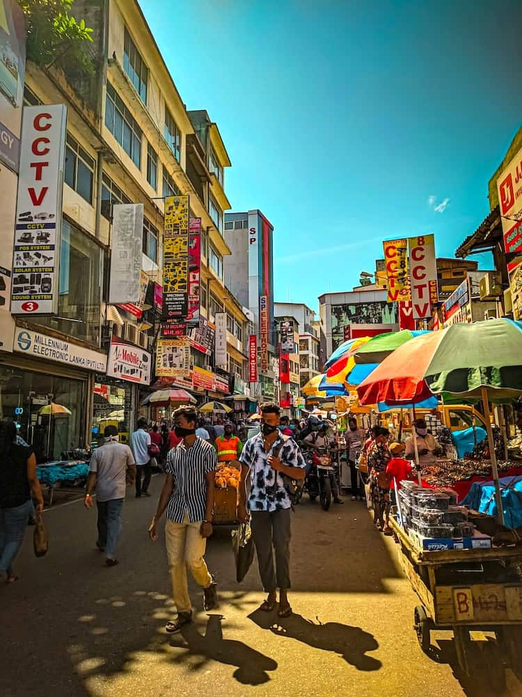 Street Market in Colombo Sri Lanka