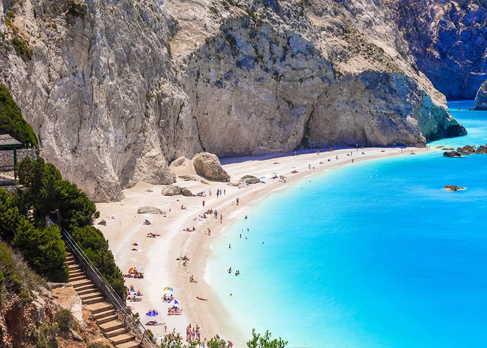Best places to visit in Greece - Lefkada Beach