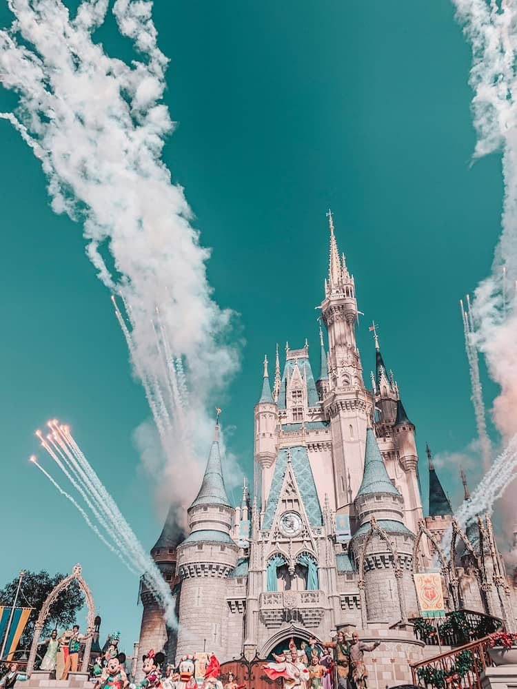 Disney Fireworks from Castle