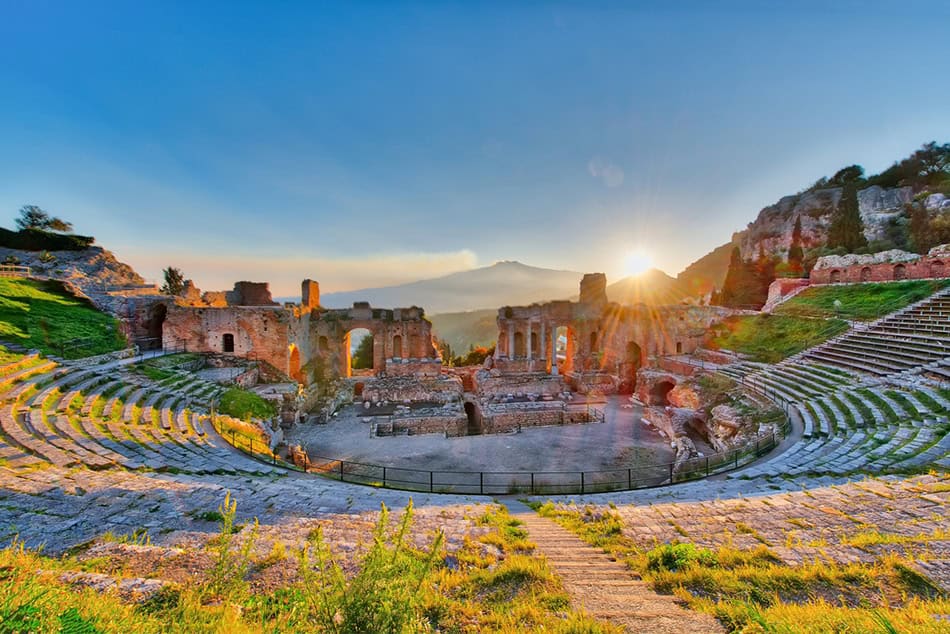 Ancient theatre of Taormina Sicily