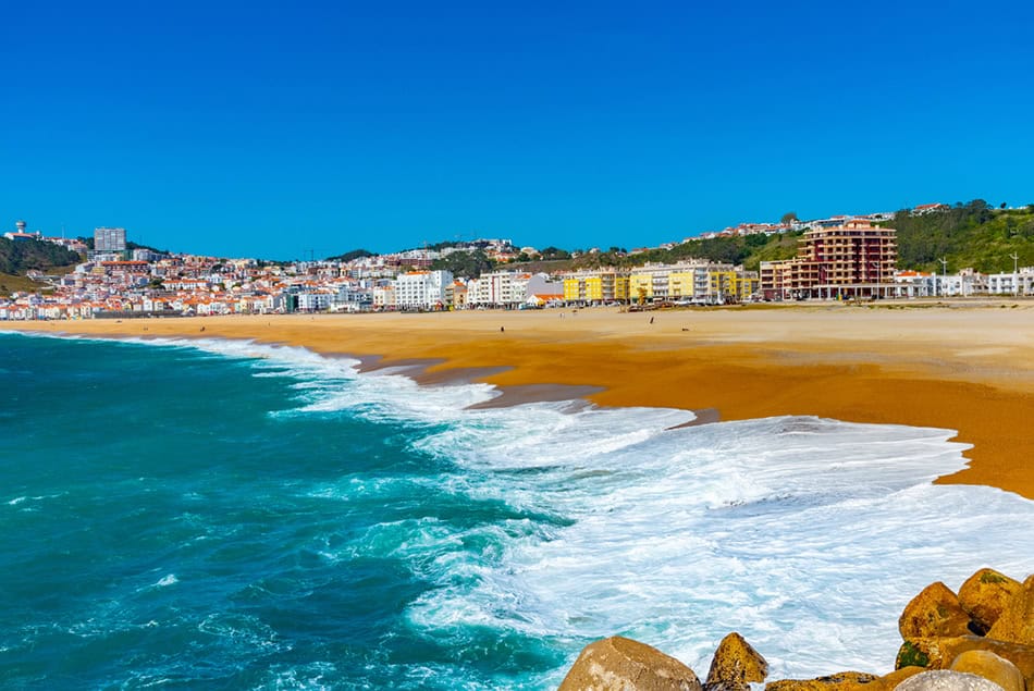 Beach Town Nazaré in Portugal