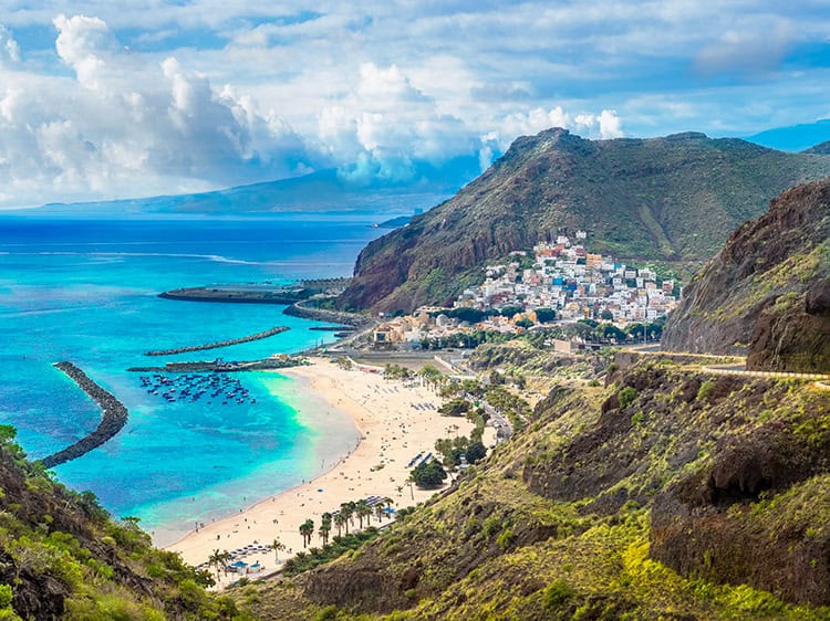 Best islands in Spain - Las Teresitas beach and San Andres village, Tenerife