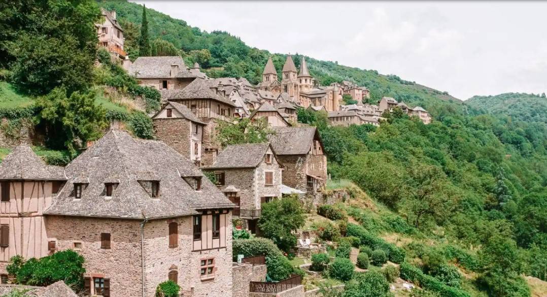 Conques-en-Rouergue in France
