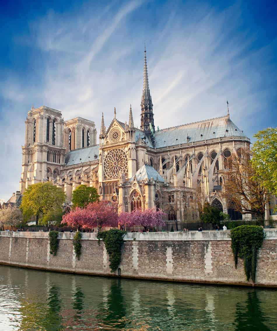 Notre Dame Cathedral in Paris, France