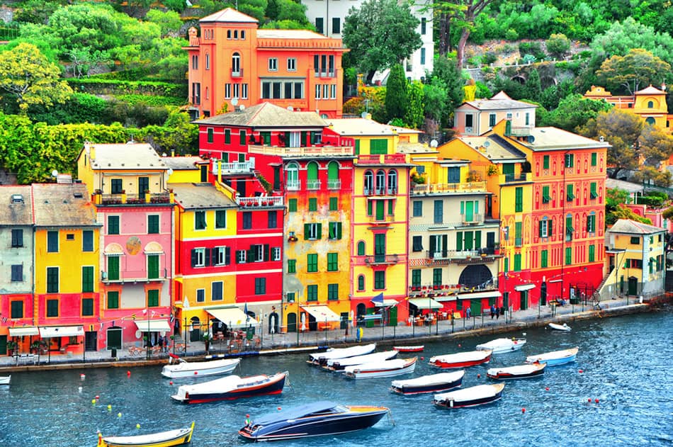 Portofino harbour in Italy