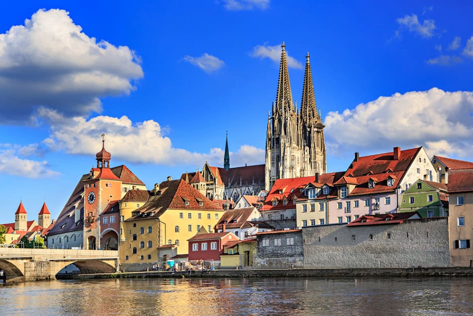 Regensburg a medieval city in Germany