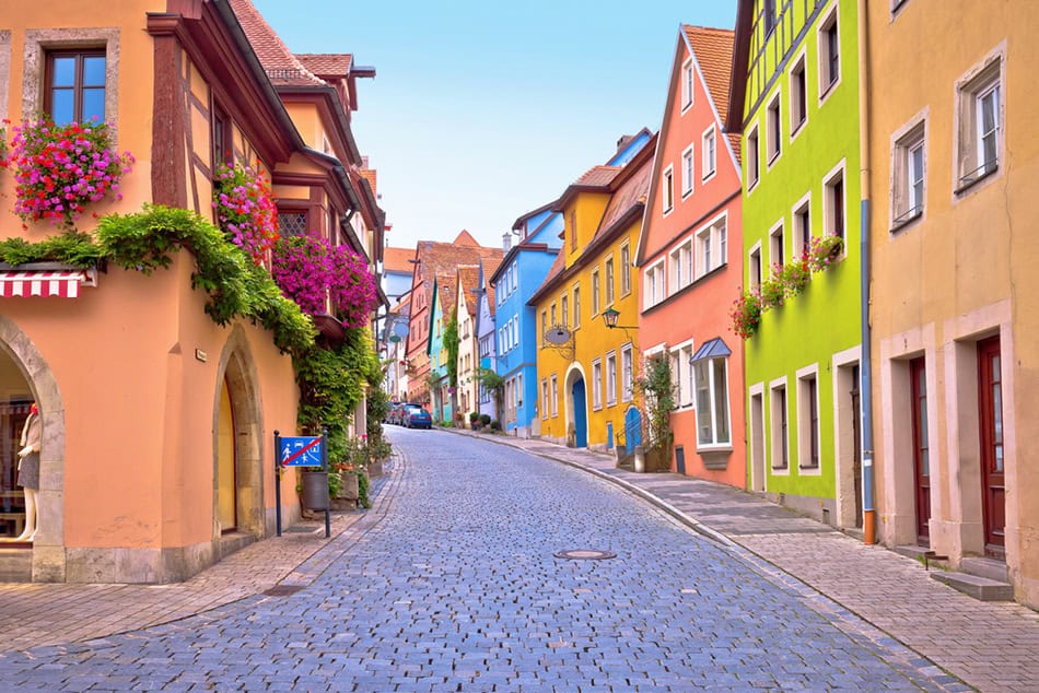 Rothenburg od der Tauber in Bavaria Germany