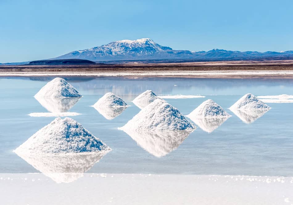 Salt lake - Salar de Uyuni in Bolivia
