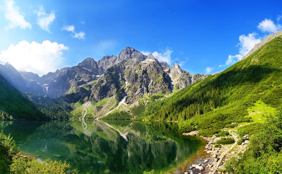 Sea Lake in Tatra Mountains Poland