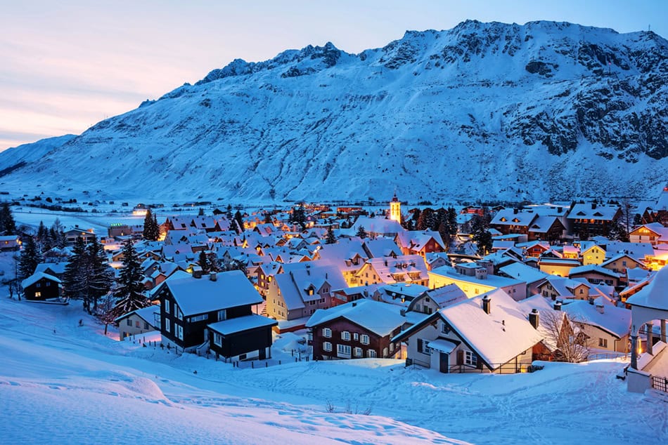 Andermatt in the Swiss Alps