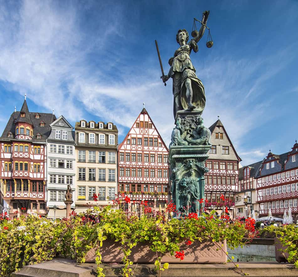 Franfurt Medieval Old Town in Germany