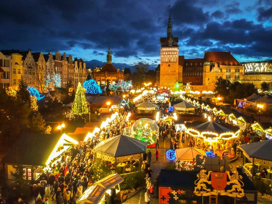 Gdansk Poland in Christmas