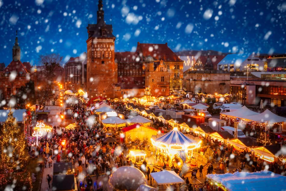Gdansk in Poland Christmas