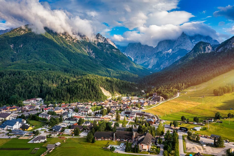 Kranjska Gora in the Julian Alps, Slovenia