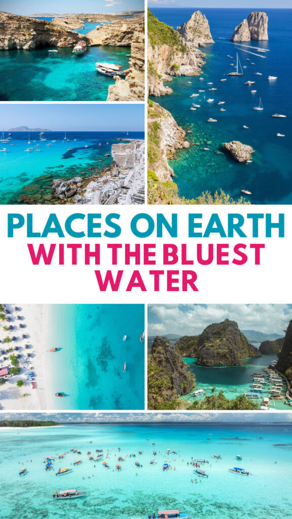 Places on Earth with the bluest water