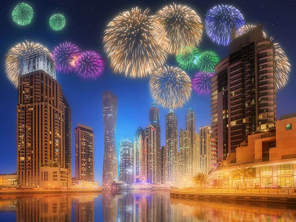Dubai Fireworks NYE
