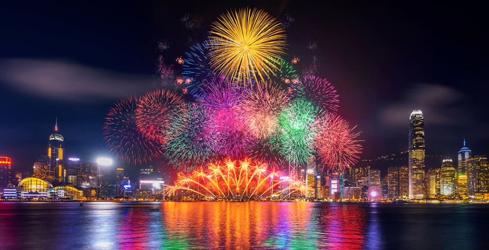 Hong Kong Fireworks NYE
