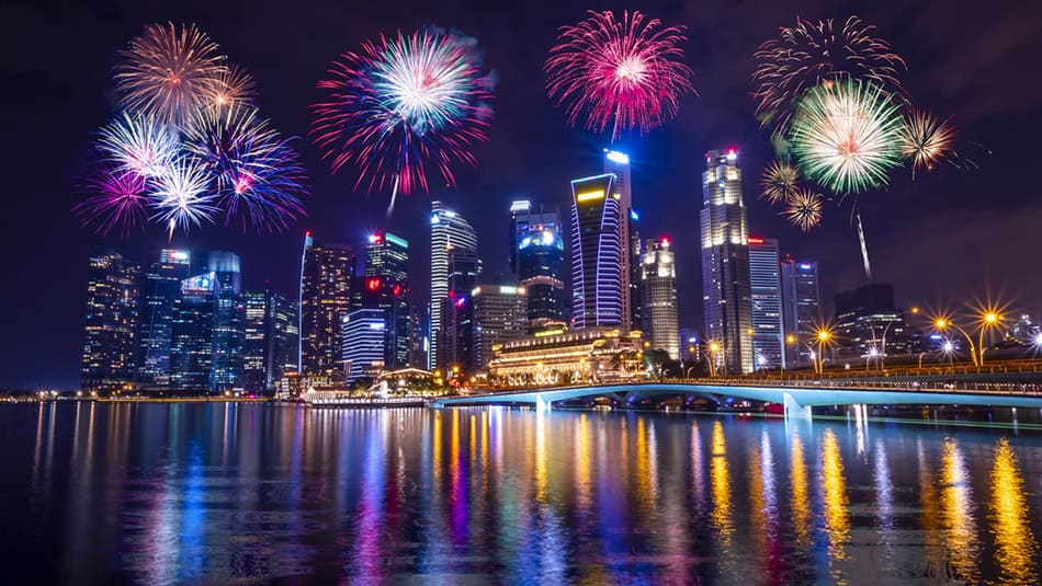 Singapore Fireworks NYE