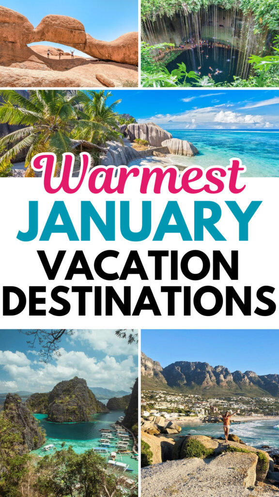 Warmest January Vacation Destinations