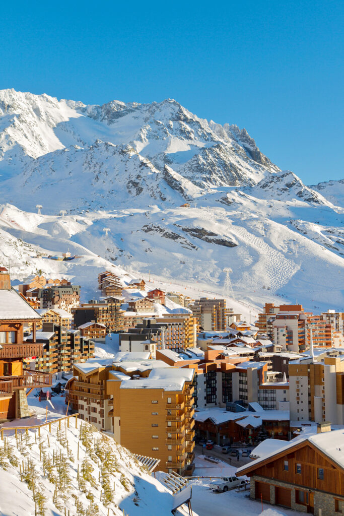 Val Thorens in France in Winter