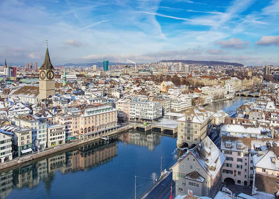 Zürich, Switzerland in Winter