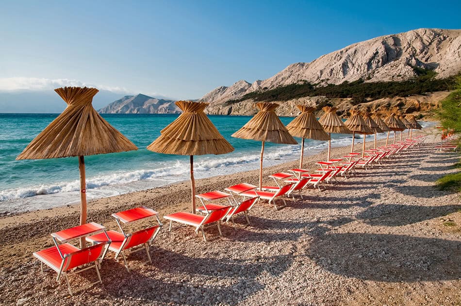 Baška Beach Krk Island Croatia