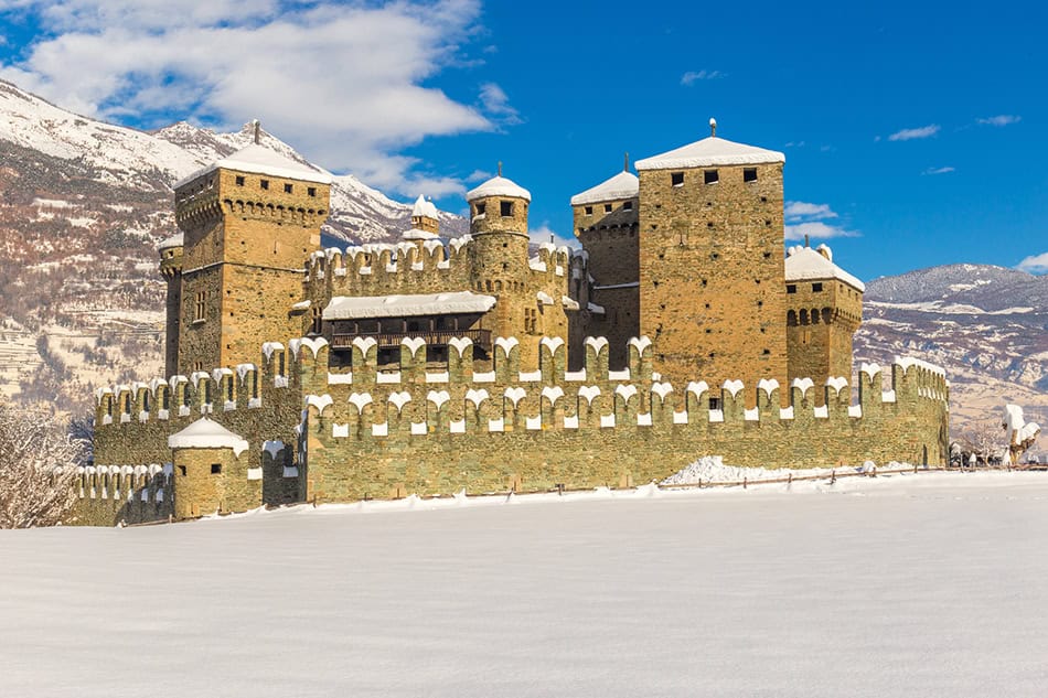 Castello di Fenis in Valle d'Aosta Italy