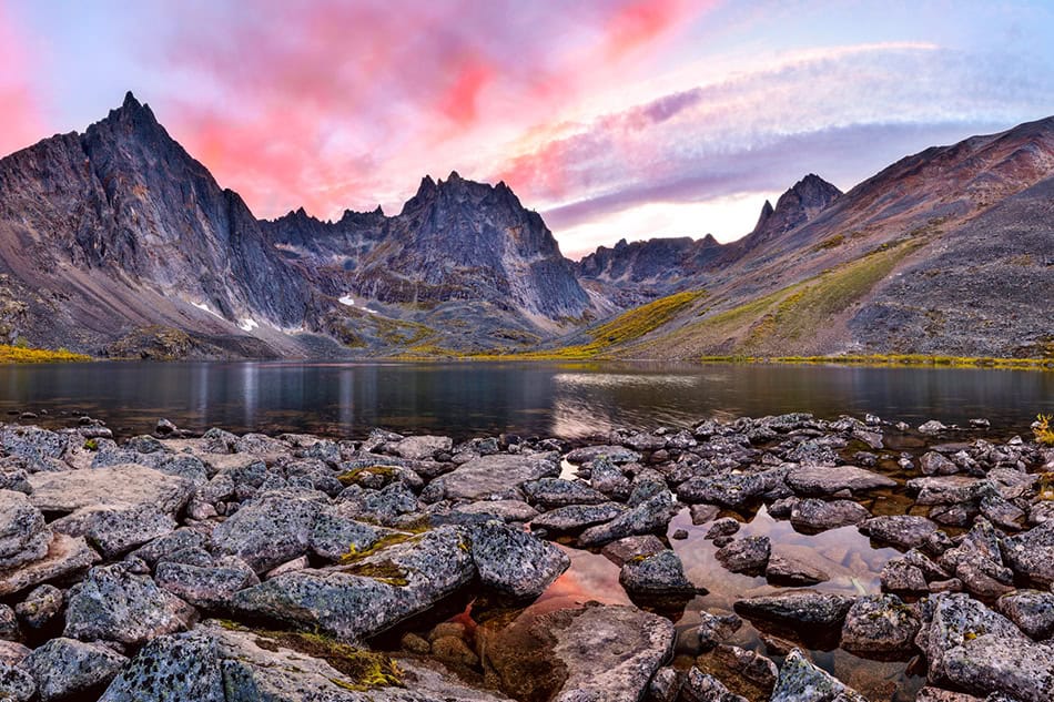 Grizzly Lake in Tombstone Territorial Park, Canada