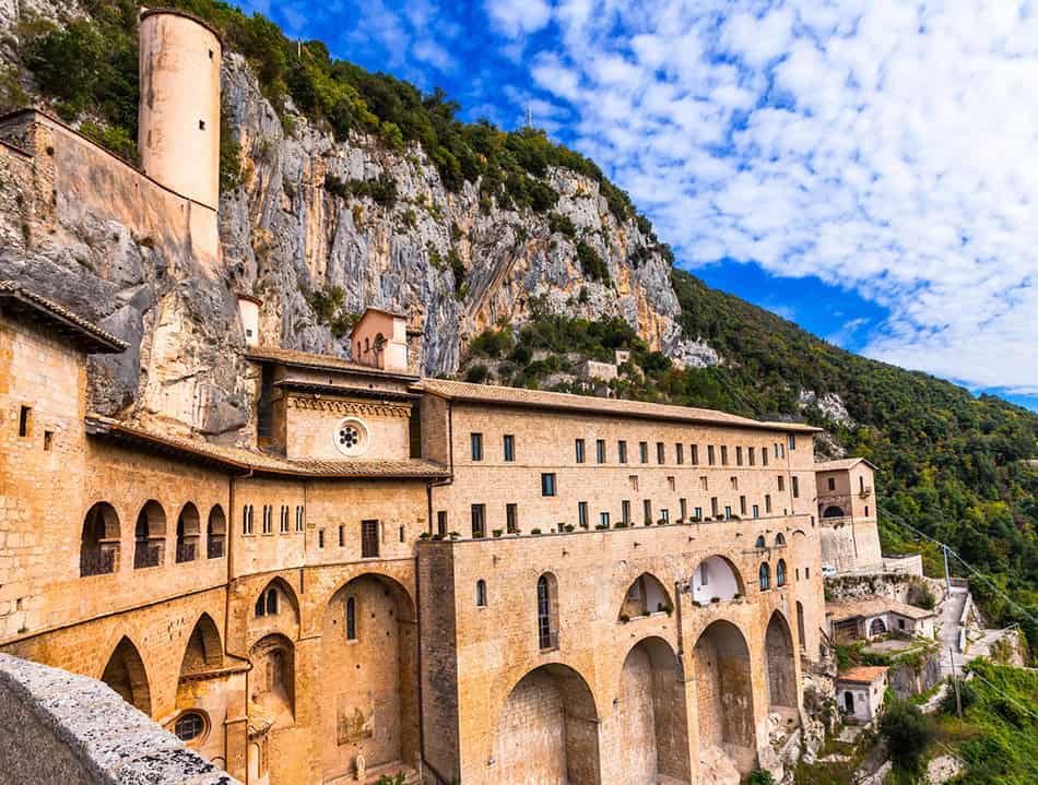 Monastery of St. Benedict near Subiaco, Lazio, Italy