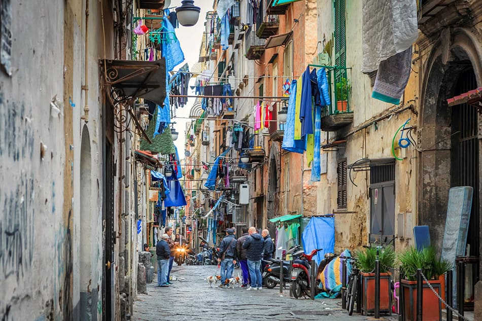 Naples' Spanish Quarter Italy