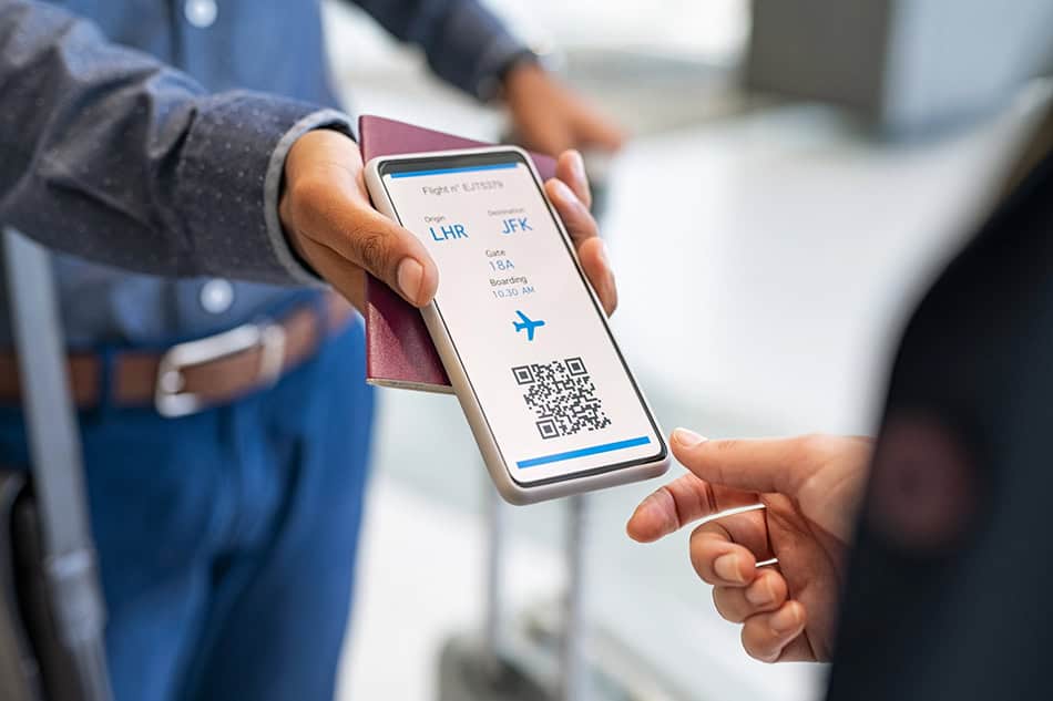 Airport Plane Boarding Pass Mobile