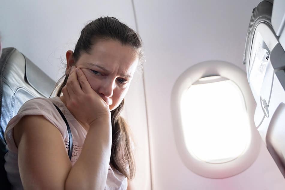 Frustrated on a plane flight