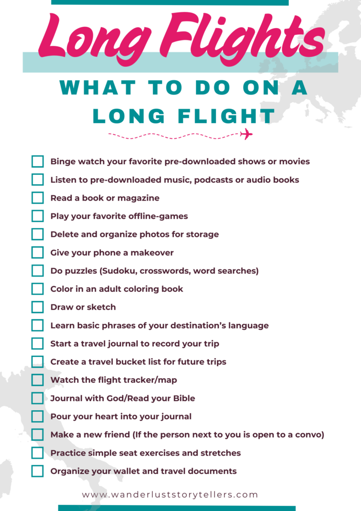 What to Do on a Long Flight
