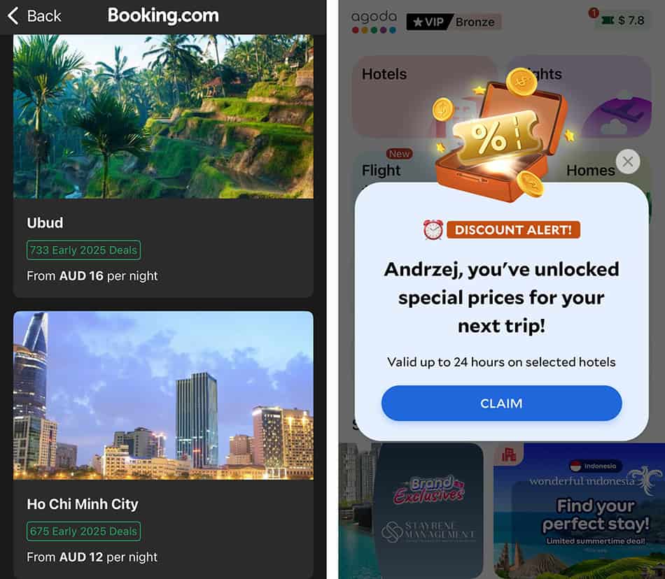 Booking app Deals