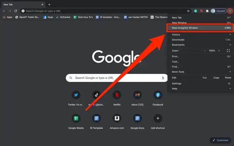 Incognito mode