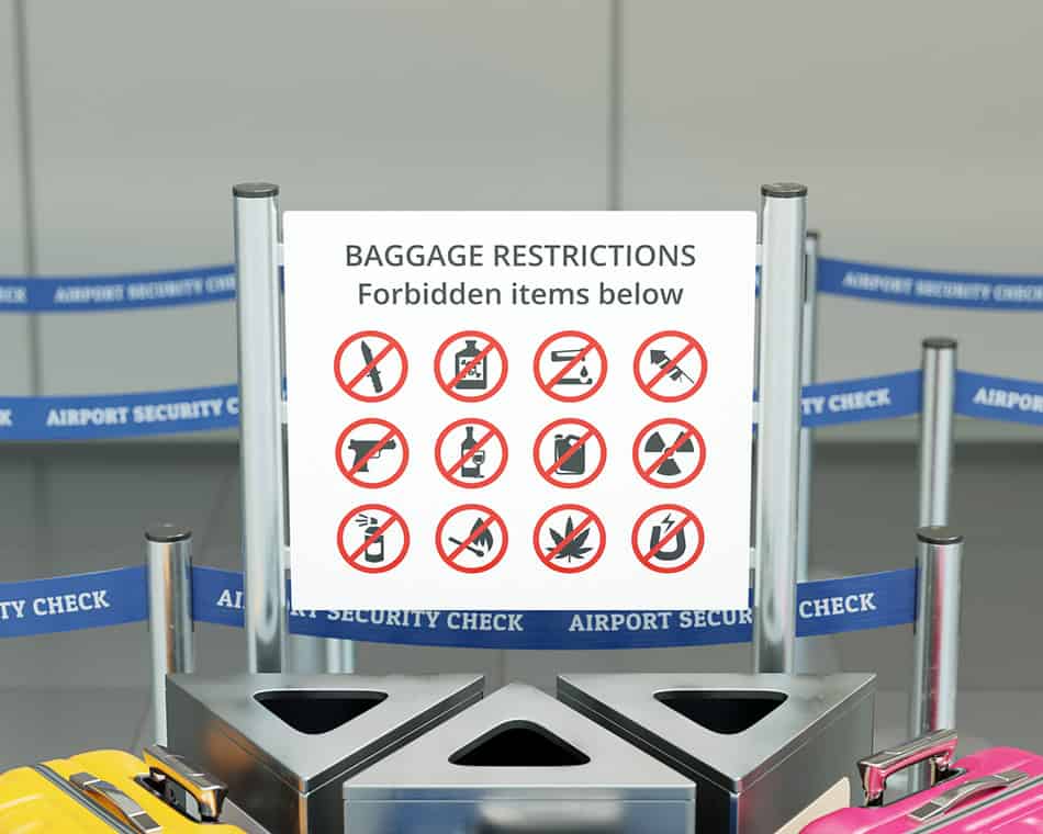 Airport Luggage Forbidden Items