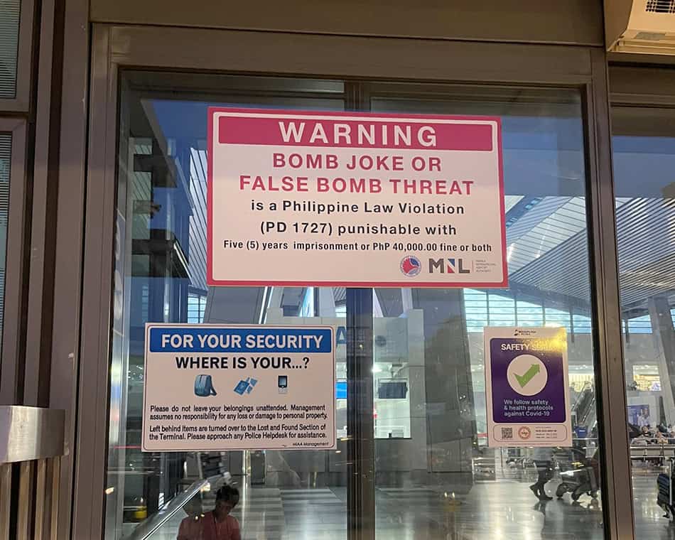Airport Security Jokes Rules