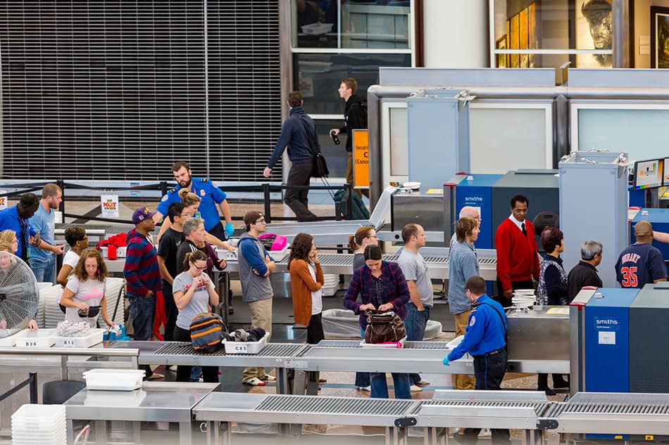 Airport Security Screening Line