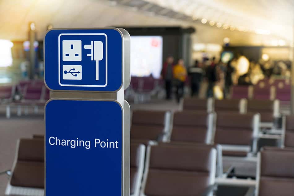 Airport charging station