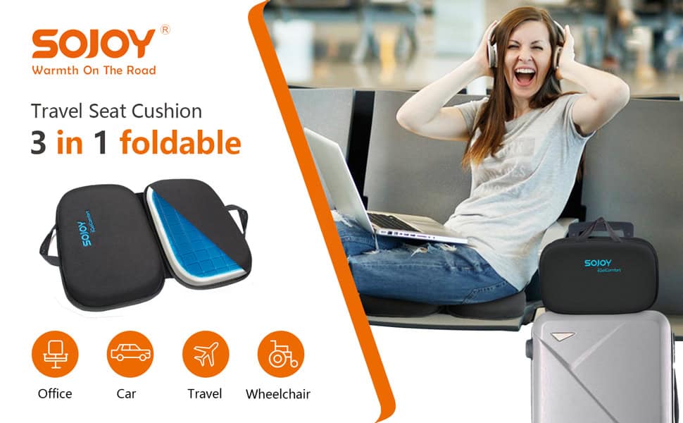 Gel Foldable Seat Cushion Plane