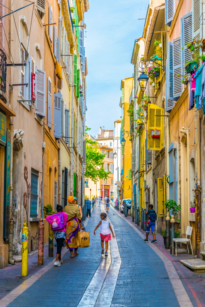 Le Panier district of Marseille, France