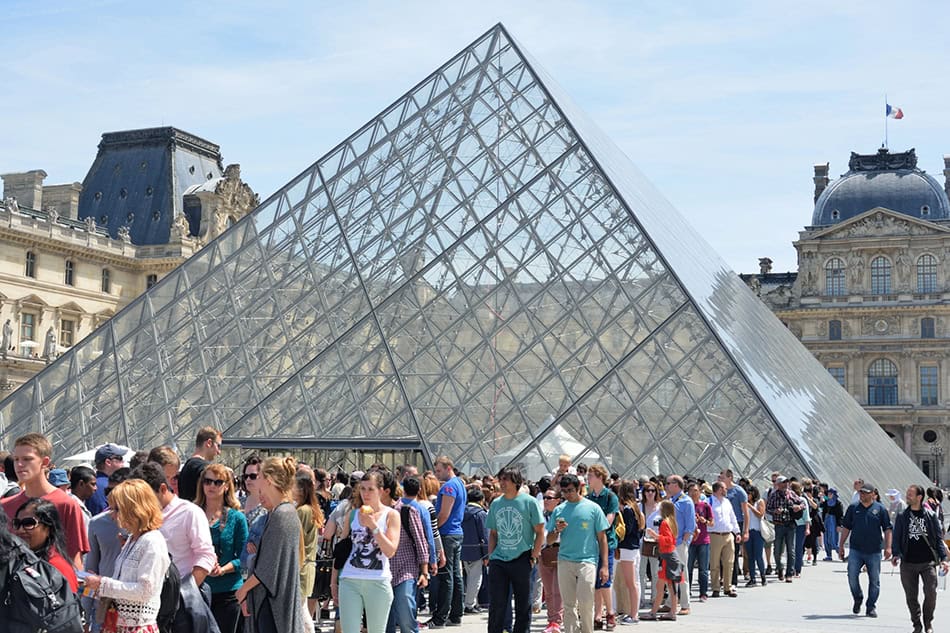 Louvre Paris France Crowds