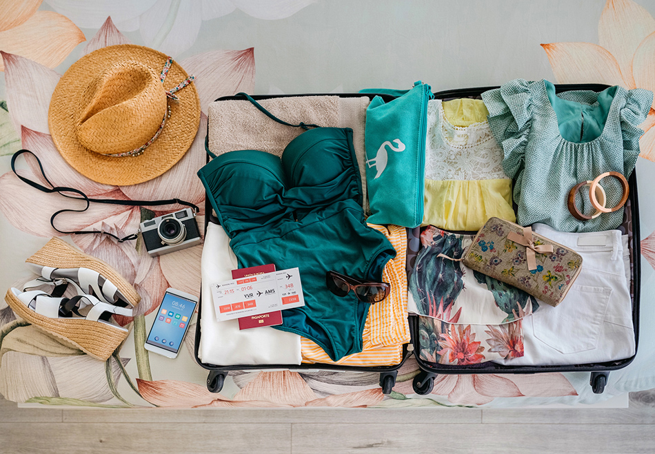 Packing for beach holiday