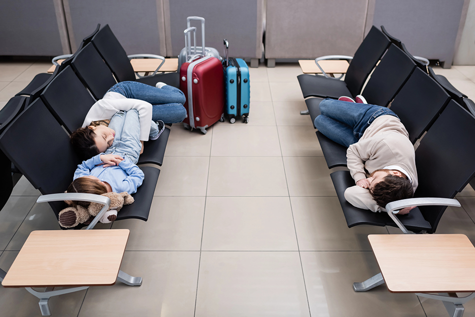Sleeping in Airport